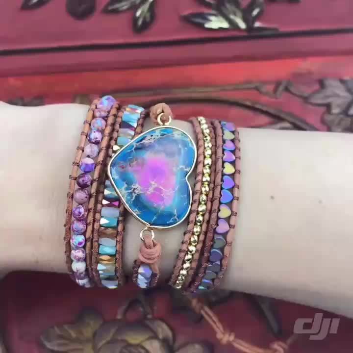 Love Heart Wrap Bracelet - Multi-Layer Vintage