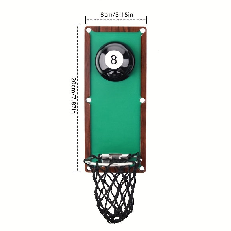 Magnetic Billiard Bottle Opener with Cap Collector