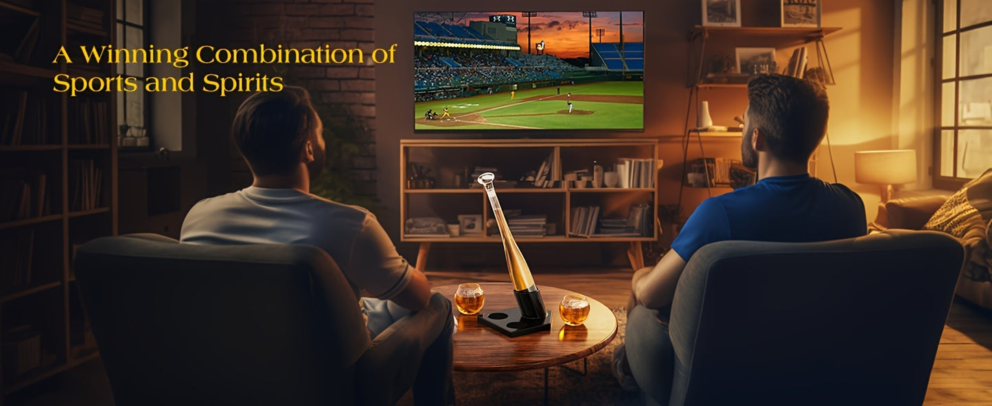 20 oz. Baseball Bat Decanter Set with 2 Glasses