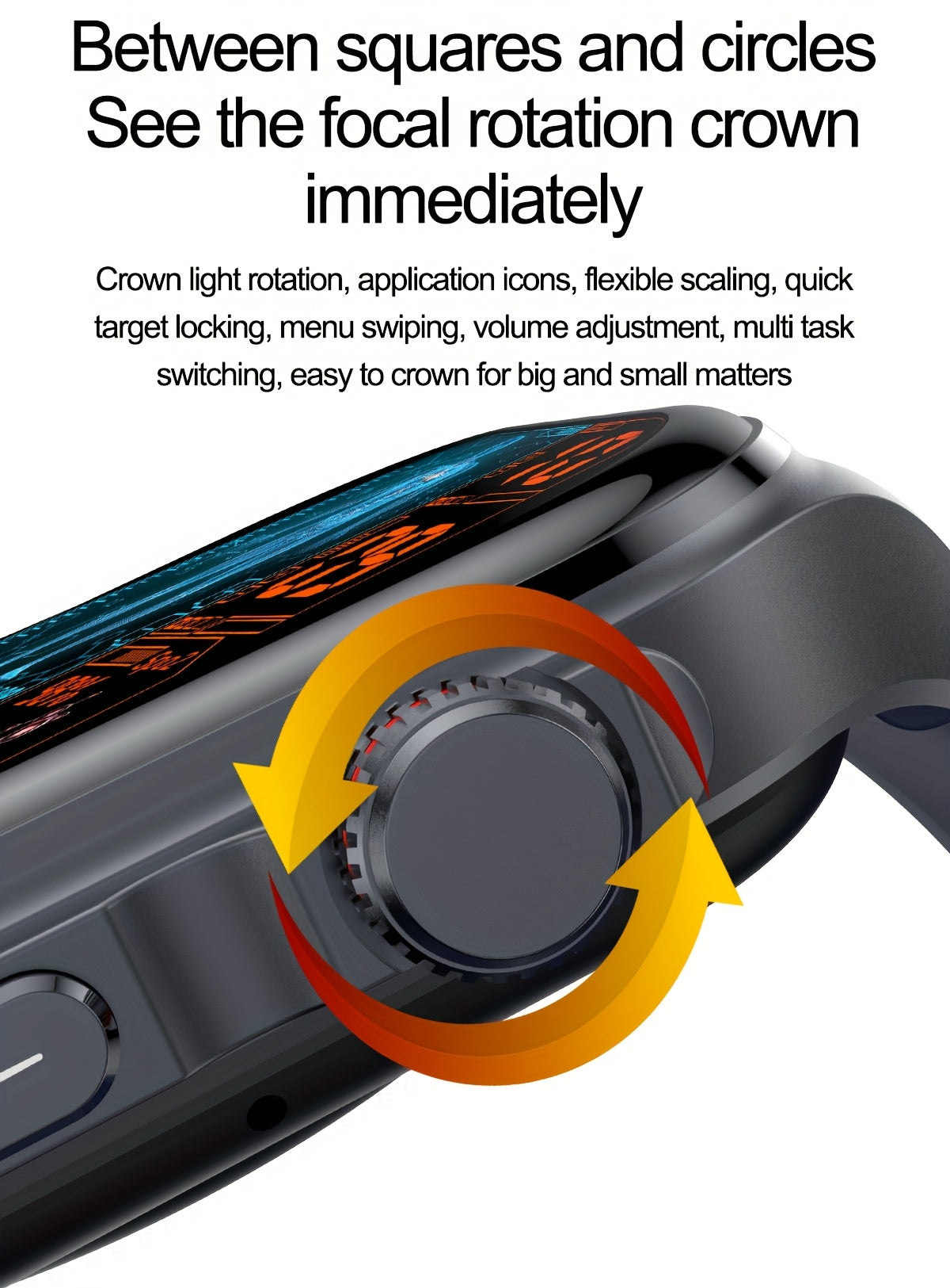 Smartwatch 2.04" AMOLED Display with 530mAh Battery & Wireless Calls