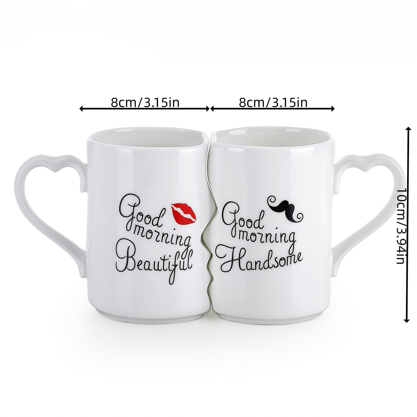 2pcs, Ceramic Mug,