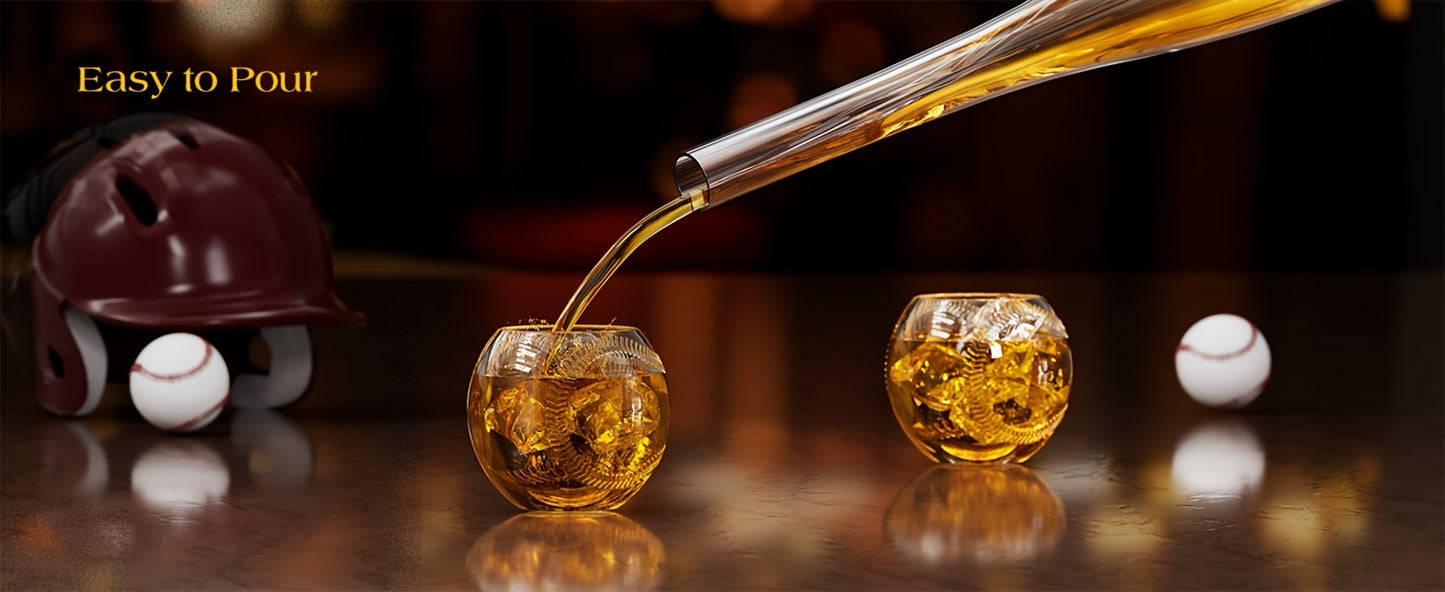 20 oz. Baseball Bat Decanter Set with 2 Glasses