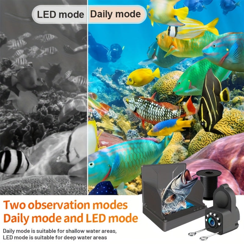 Upgraded Portable 4.3-inch HD Underwater Fishing Camera