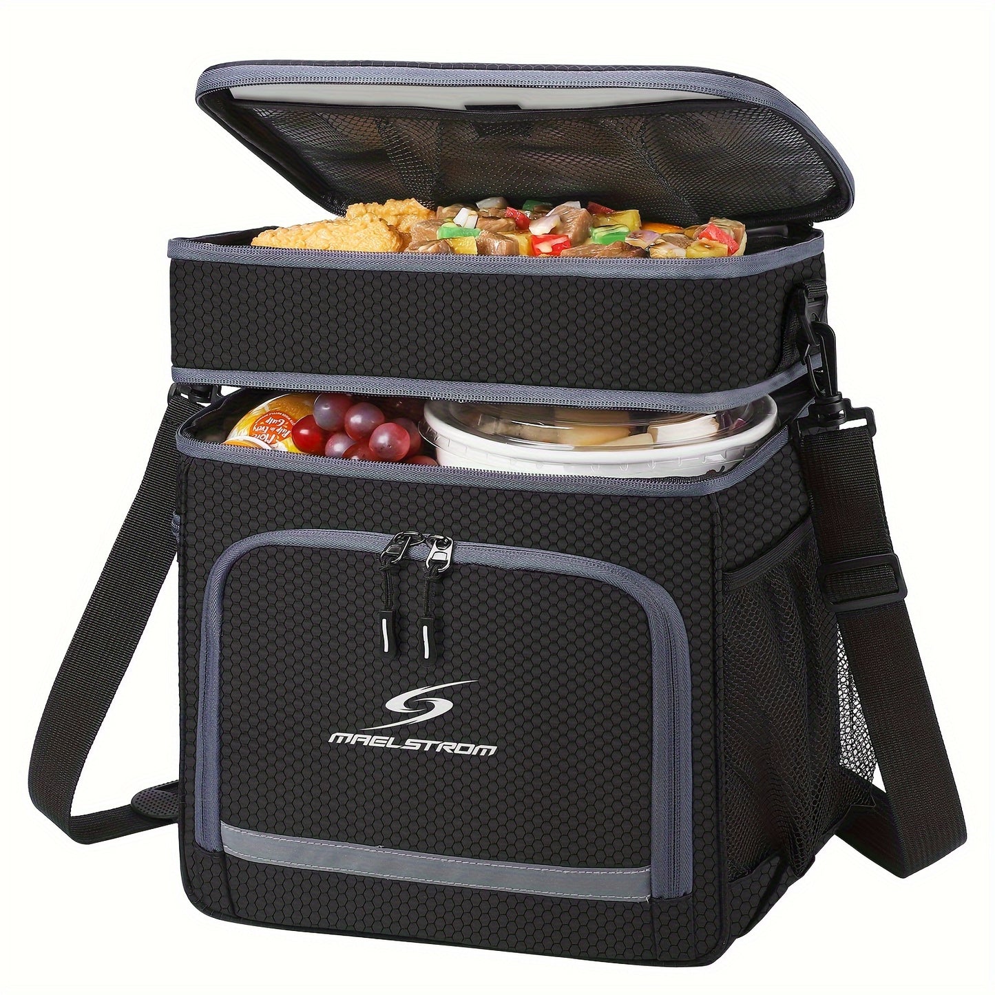 Insulated Lunch Cooler Bag - Leakproof with Multiple Compartments