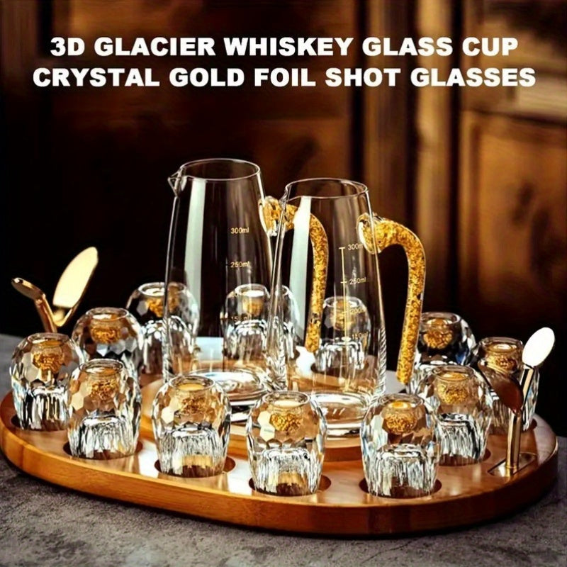 24K Golden Foil Decanter Set