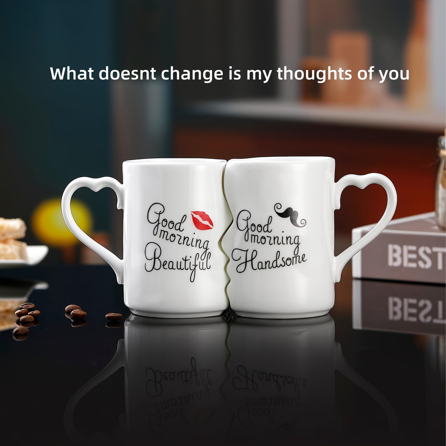 2pcs, Ceramic Mug,