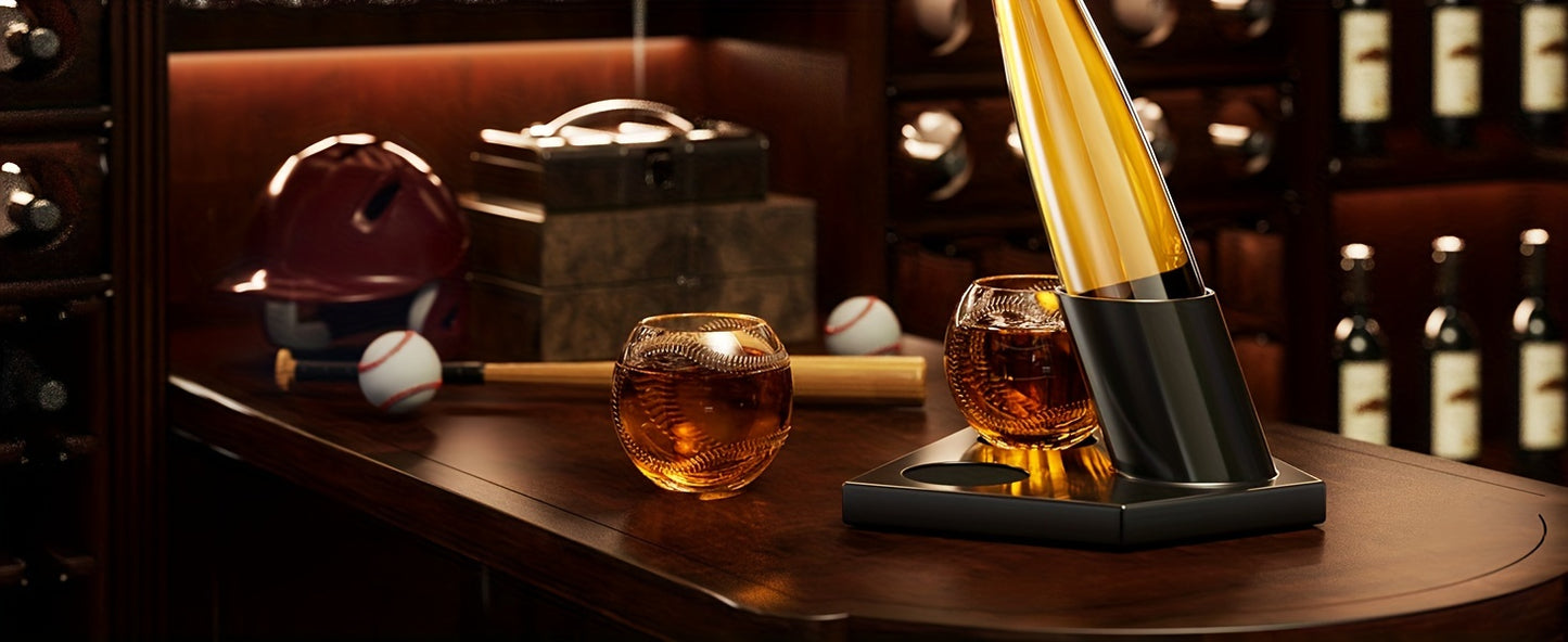 20 oz. Baseball Bat Decanter Set with 2 Glasses