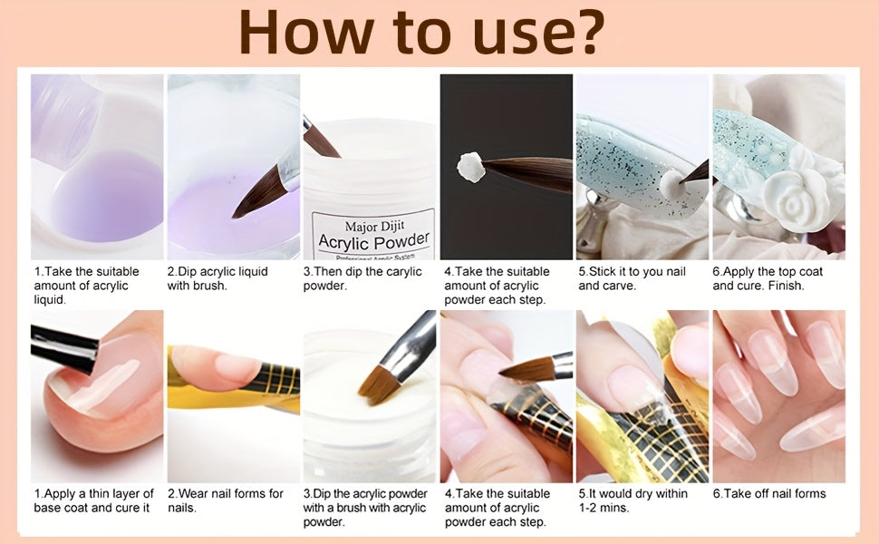 Acrylic Nail Kit with Drill & UV Light - Professional Starter Set
