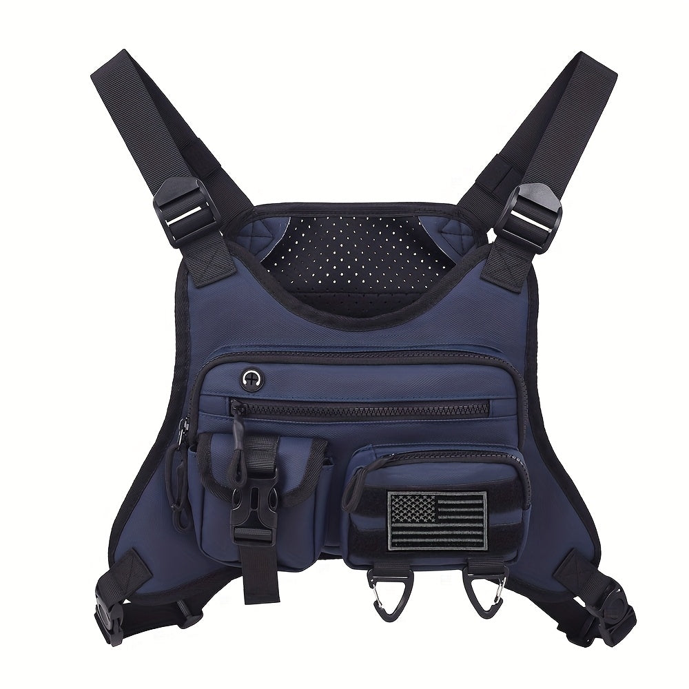 Tactical Chest Bag Vest Multi-Pocket Design