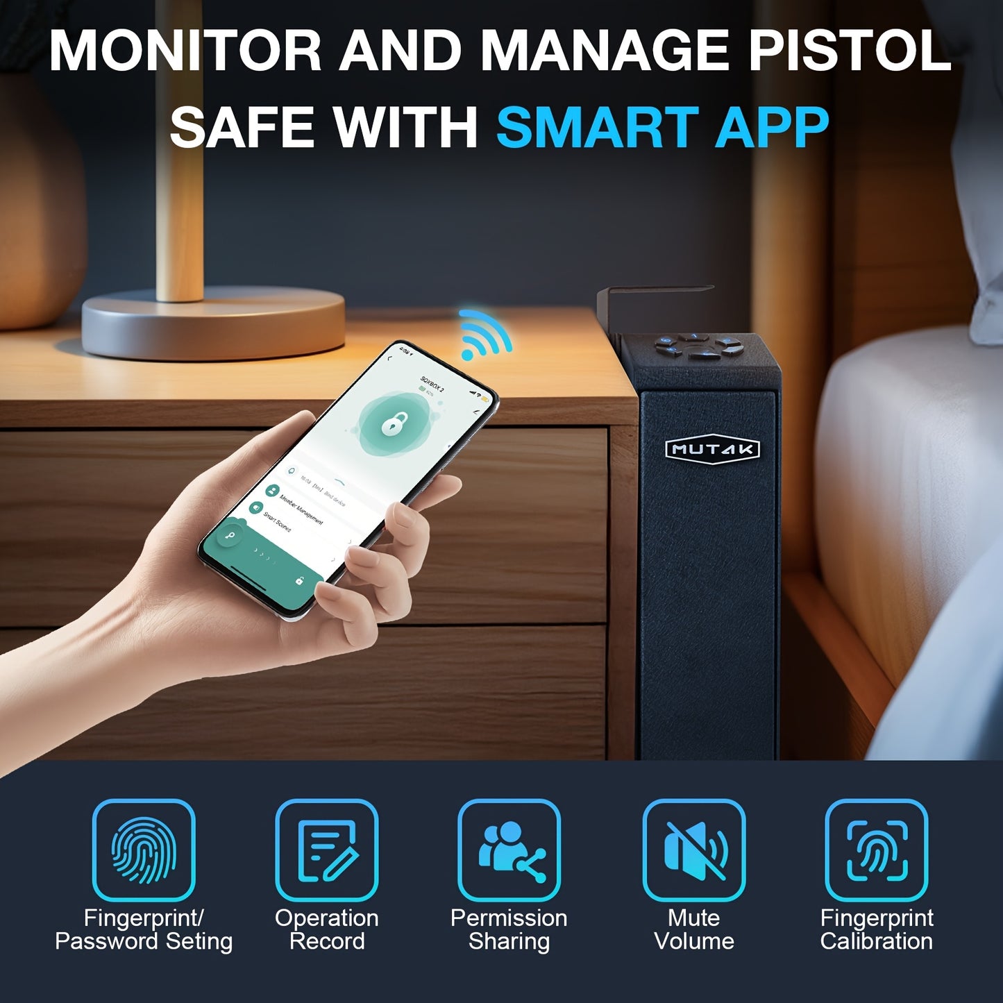 , Biometric Pistol Safe