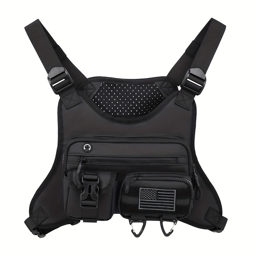 Tactical Chest Bag Vest Multi-Pocket Design