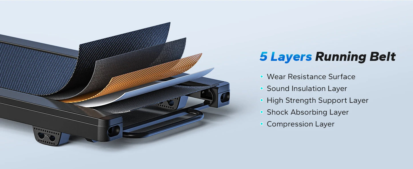 Walking Pad Quiet Under Desk Treadmill Home Gym