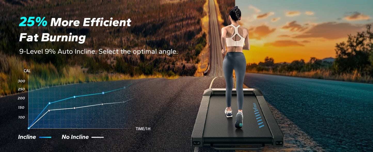 Walking Pad Quiet Under Desk Treadmill Home Gym
