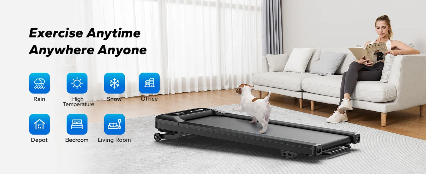 Walking Pad Quiet Under Desk Treadmill Home Gym