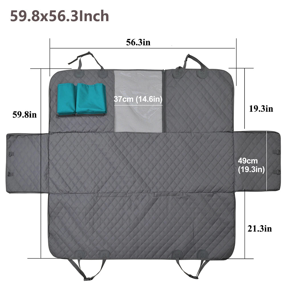 Dog Car Seat Cover Waterproof Seat Protector Mat with seatbelt