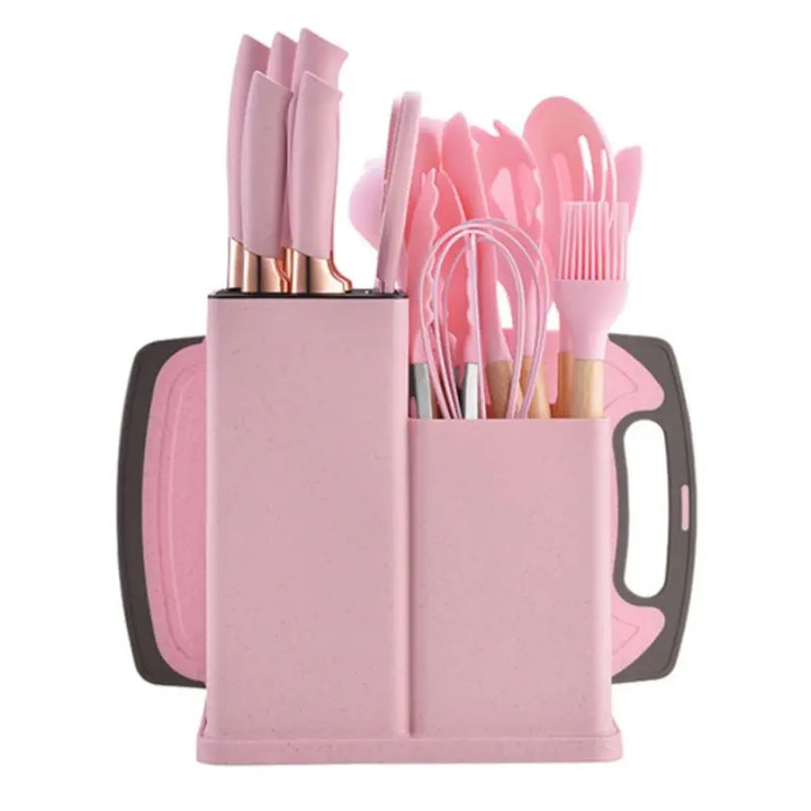19-Piece Food Grade Silicone Kitchen Utensil Set