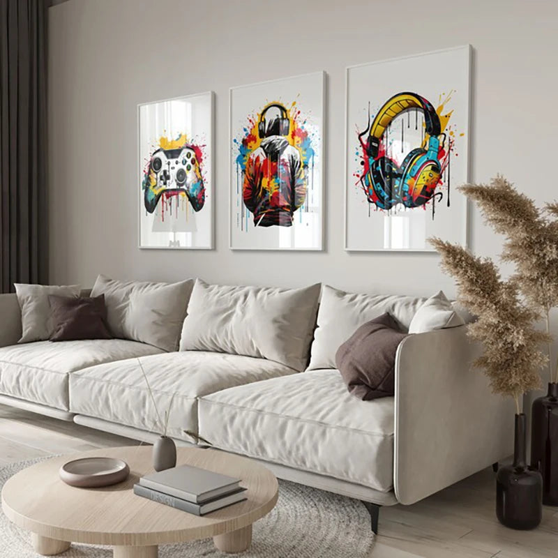 Canvas Gaming Prints Poster Set