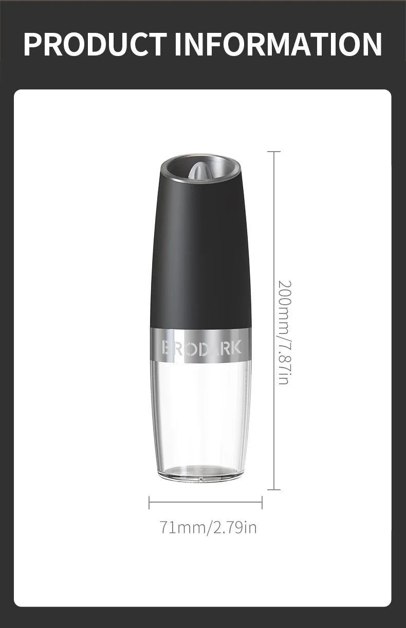 Electric Salt and Pepper Grinder Set - 2-Piece