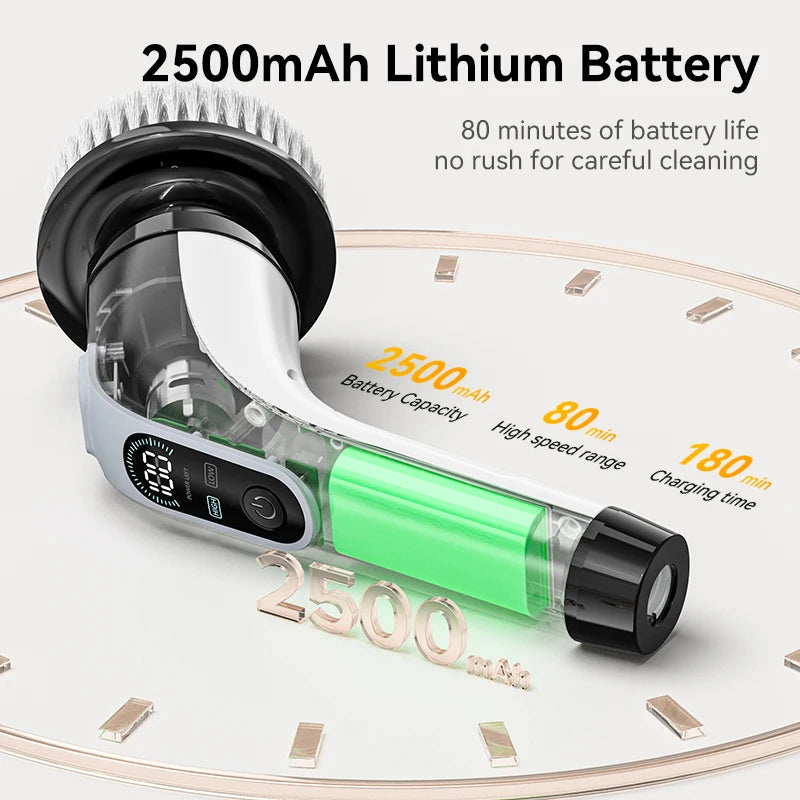 9-in-1 Electric Cleaning Brush Cordless Handheld Cleaner