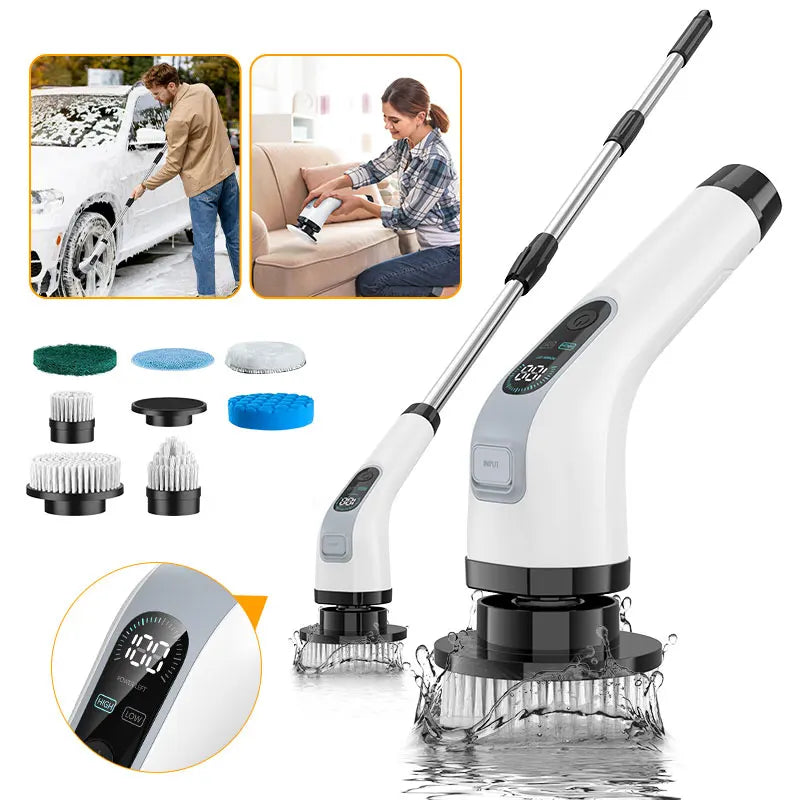 9-in-1 Electric Cleaning Brush Cordless Handheld Cleaner