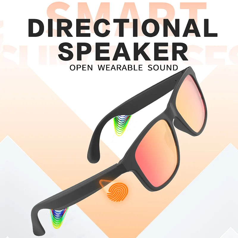 Bluetooth Smart Glasses with Built-in Speakers & Hands-Free Calling