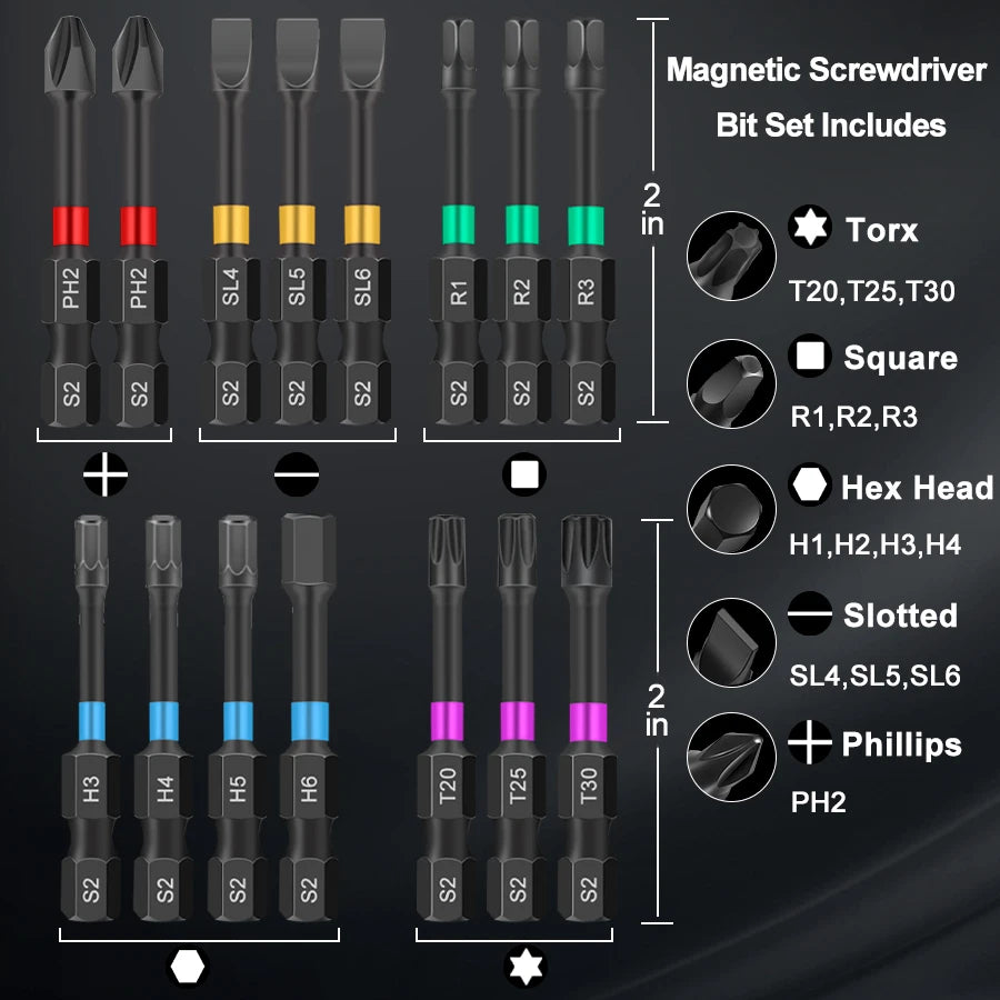 5 Magnetic Bit Set Case