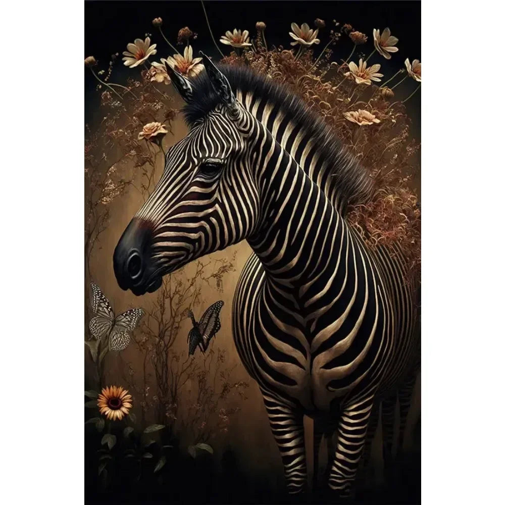 Wildlife Canvas Poster lion, tiger, elephant