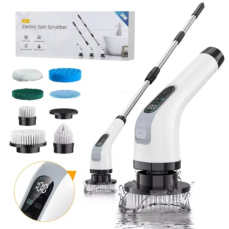 9-in-1 Electric Cleaning Brush Cordless Handheld Cleaner