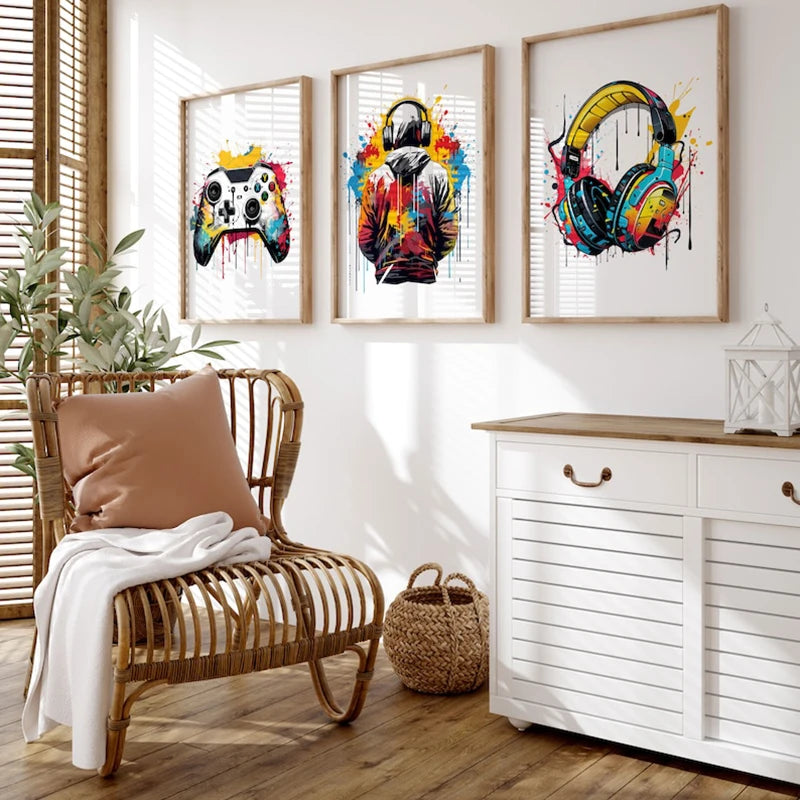 Canvas Gaming Prints Poster Set