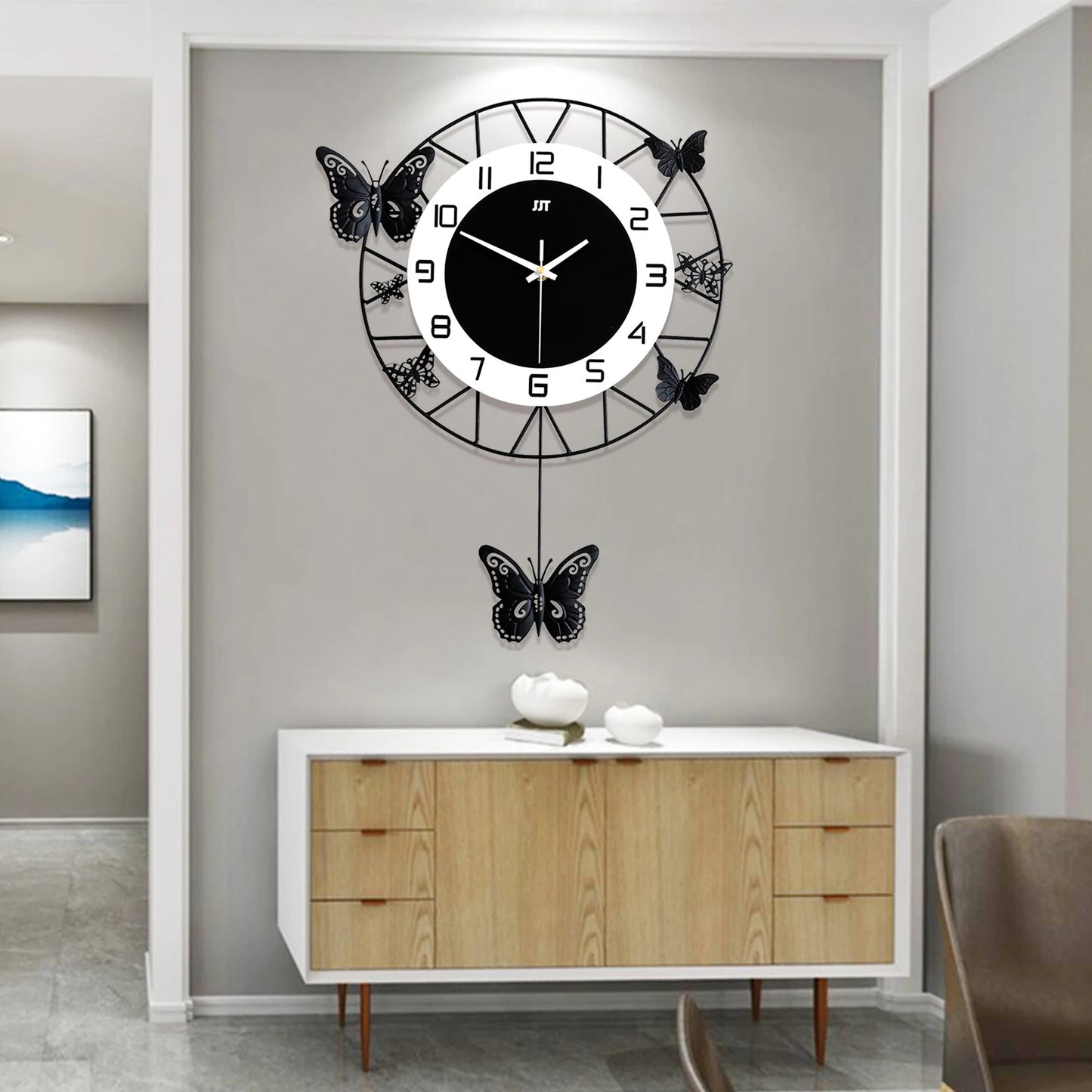 Butterfly Wall Clock - Elegant Timepiece