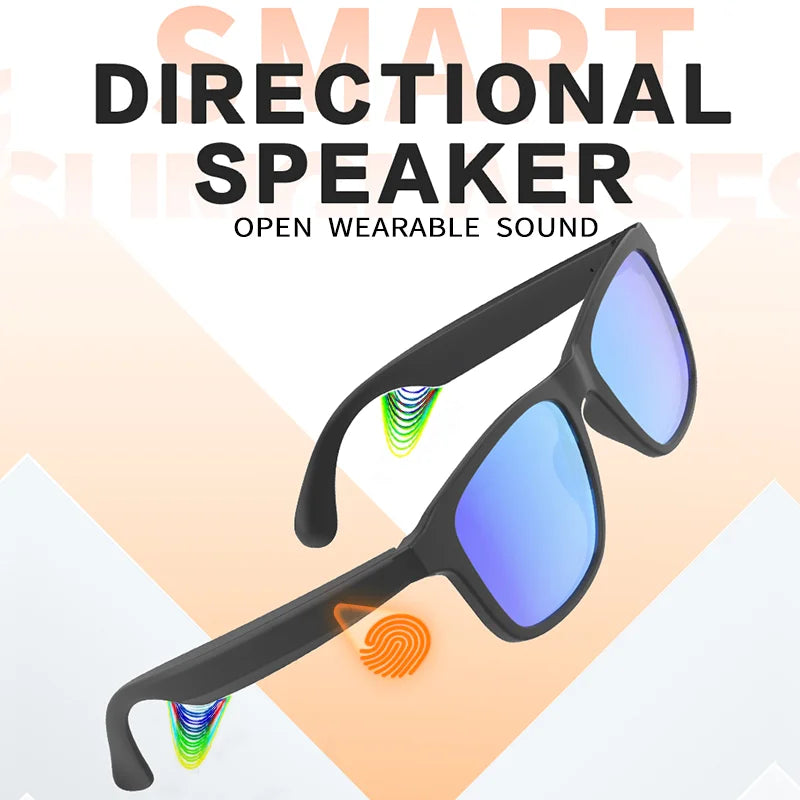 Bluetooth Smart Glasses with Built-in Speakers & Hands-Free Calling