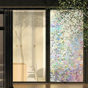 Window Privacy Film - Static Cling Decorative Glass Covering