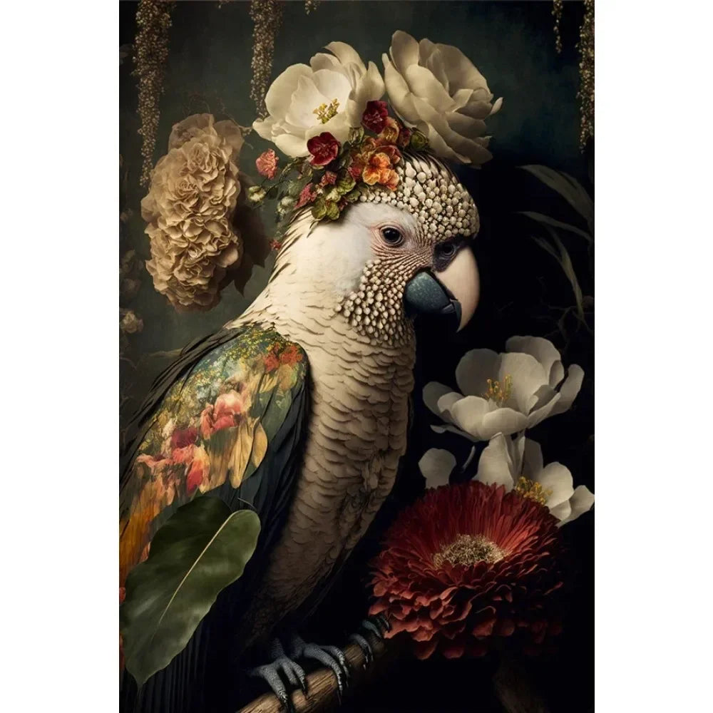 Wildlife Canvas Poster lion, tiger, elephant