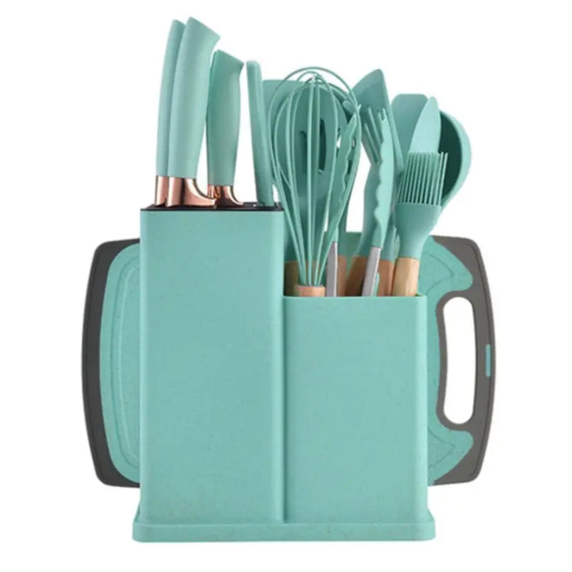 19-Piece Food Grade Silicone Kitchen Utensil Set