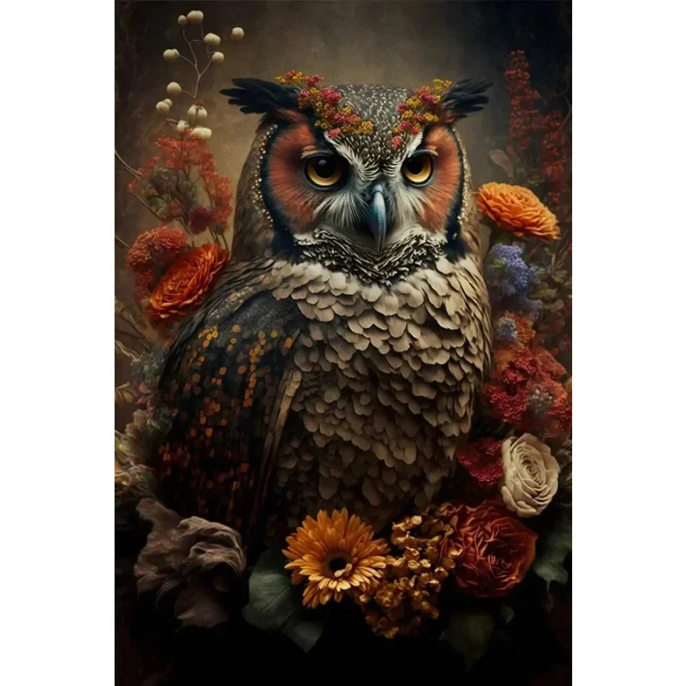 Wildlife Canvas Poster lion, tiger, elephant