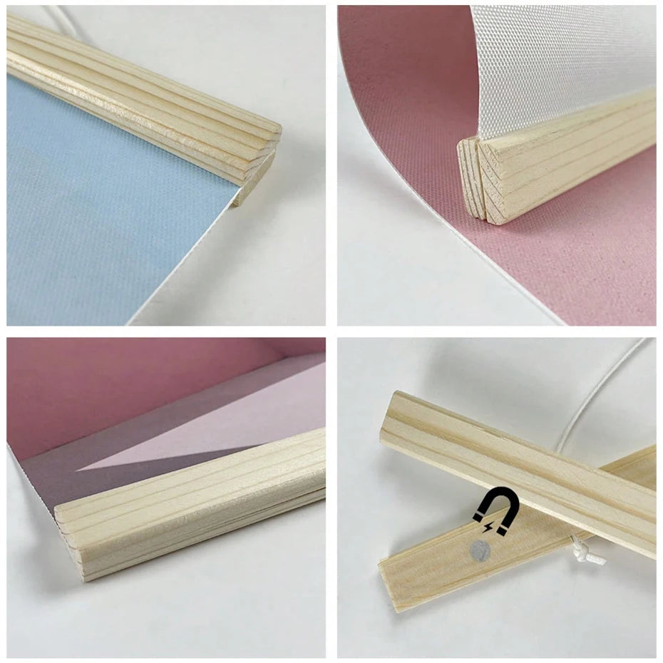 1PC Magnetic Wooden Picture Hanger Frame Photos Wall Art, Canvas, Prints, Paintings