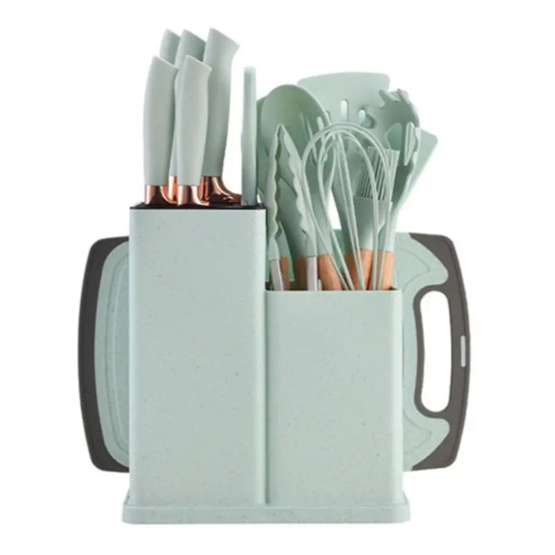 19-Piece Food Grade Silicone Kitchen Utensil Set