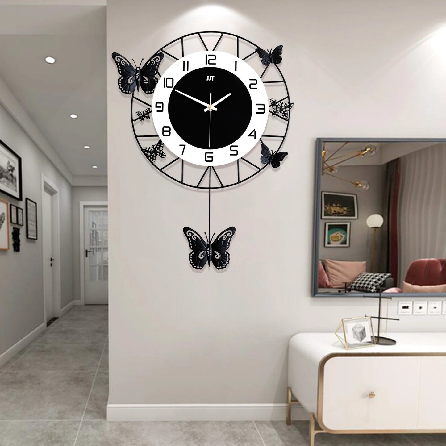 Butterfly Wall Clock - Elegant Timepiece