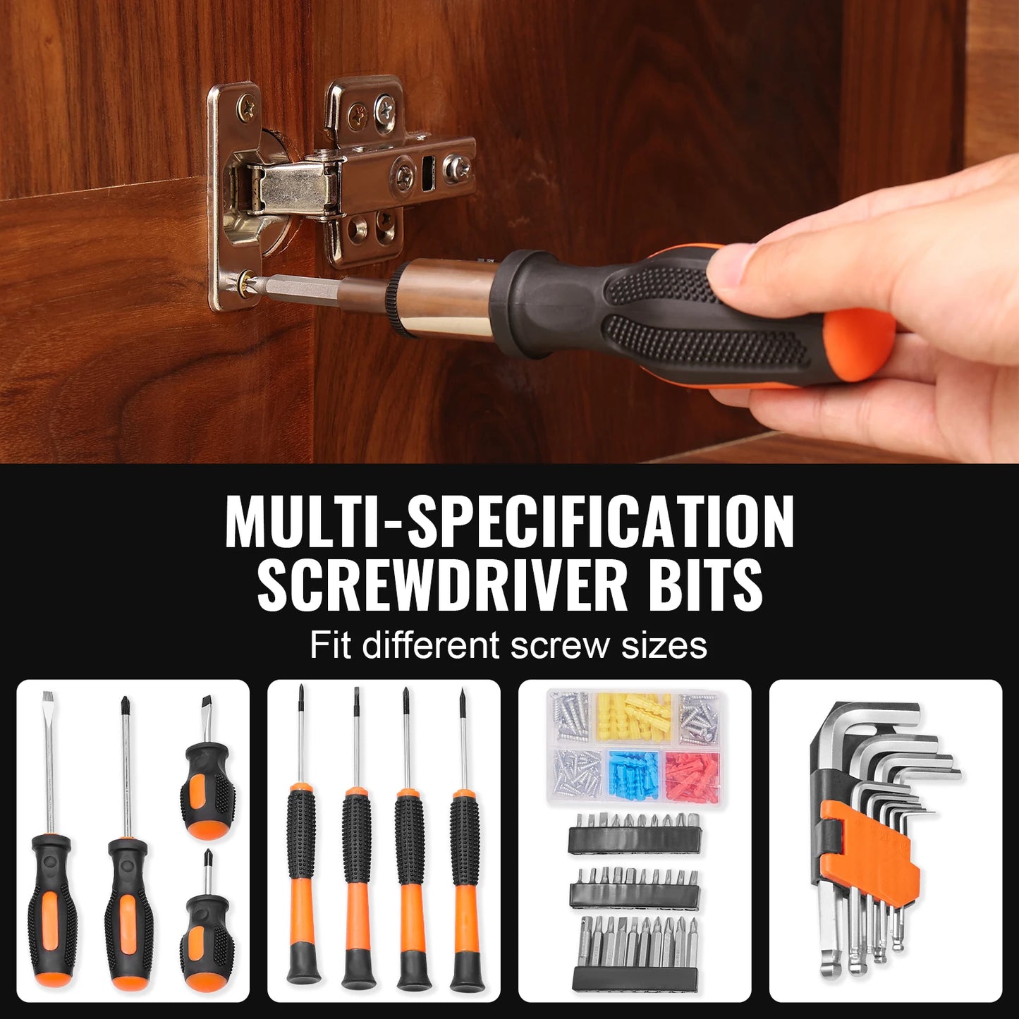 Tool Kit with Portable Tool Storage Case Home Maintenance DIY Projects and Automotive Repair