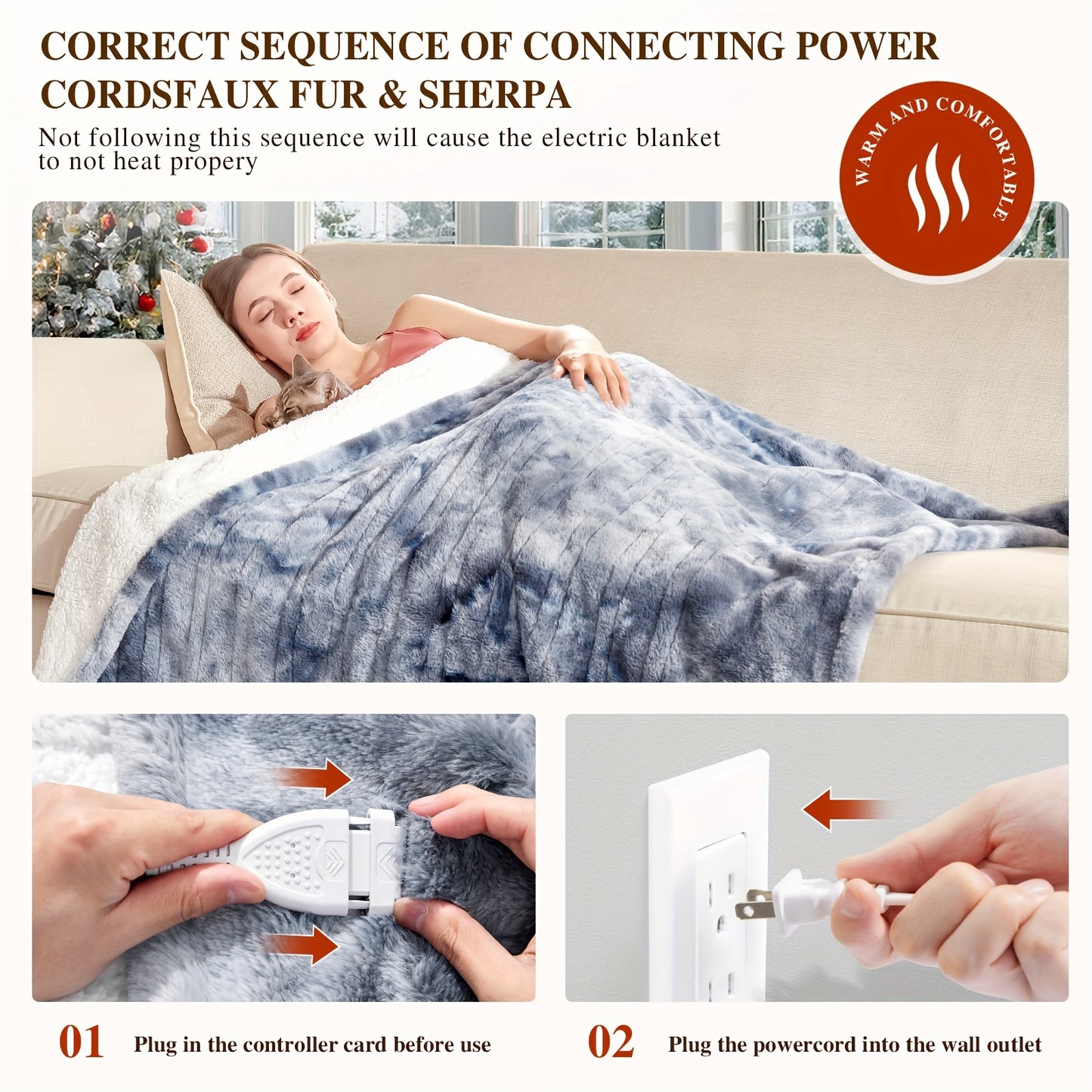 Luxury Heated Electric Blanket - 10 Heat Levels
