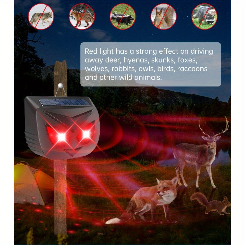 4-Pack Solar Animal Repeller - Predator Lights for Chicken Coop Protection