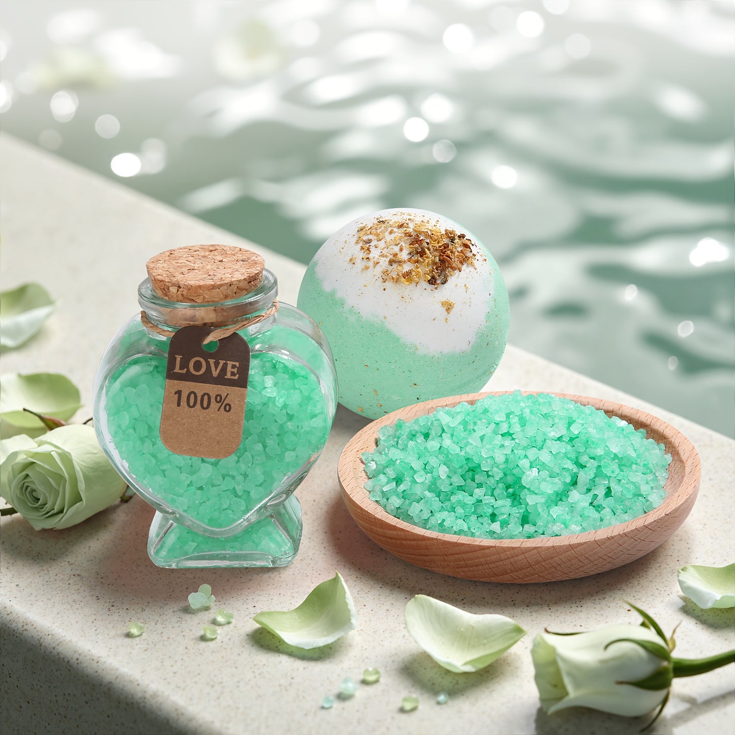 Luxury Spa Gift Basket for Women - Green Themed Self-Care Package