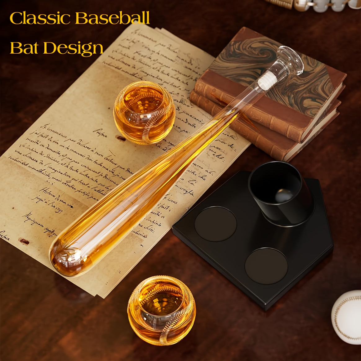 20 oz. Baseball Bat Decanter Set with 2 Glasses