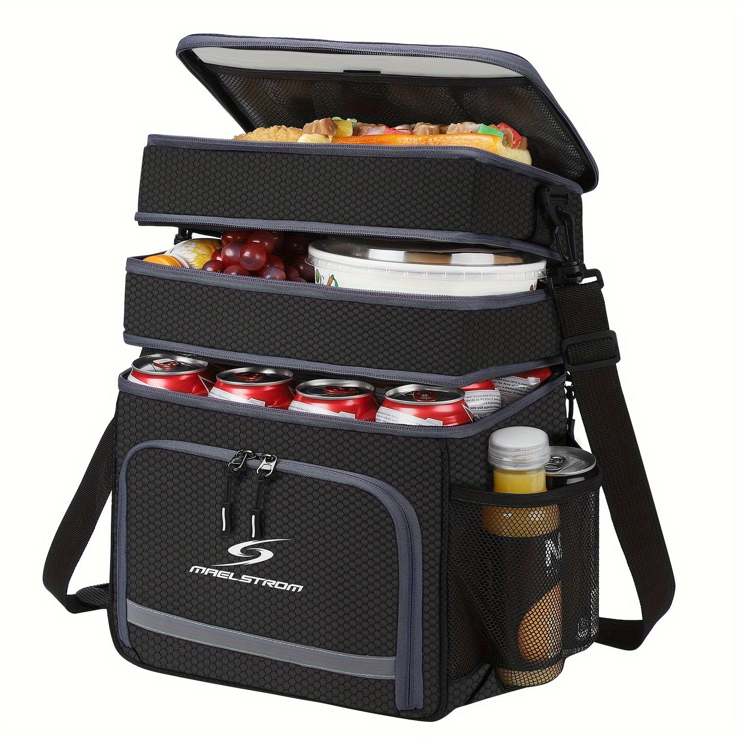 Insulated Lunch Cooler Bag - Leakproof with Multiple Compartments