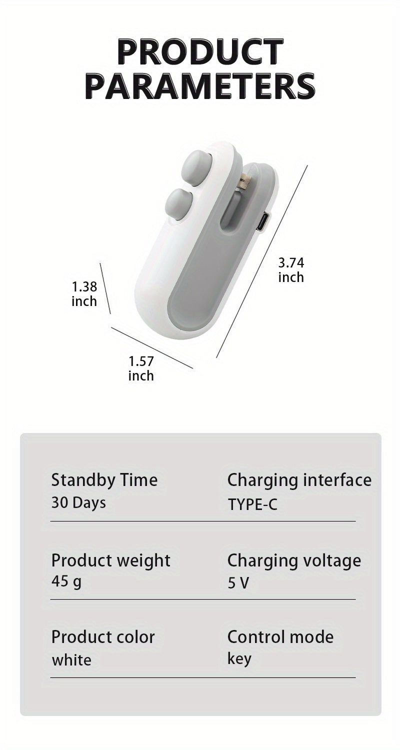 Portable 1pc, Mini Snack Sealer