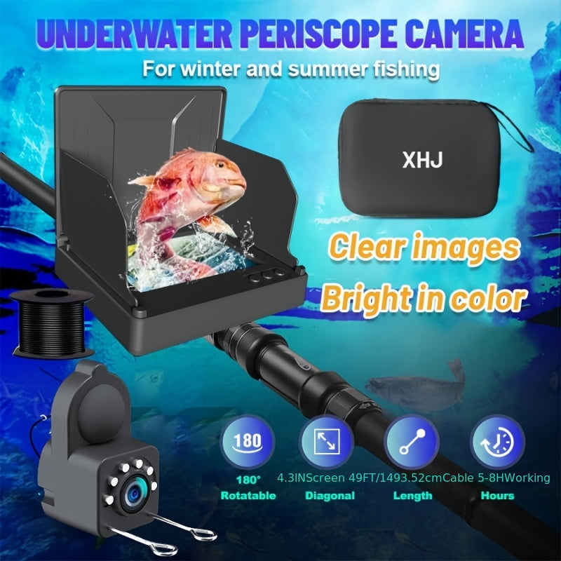 Upgraded Portable 4.3-inch HD Underwater Fishing Camera