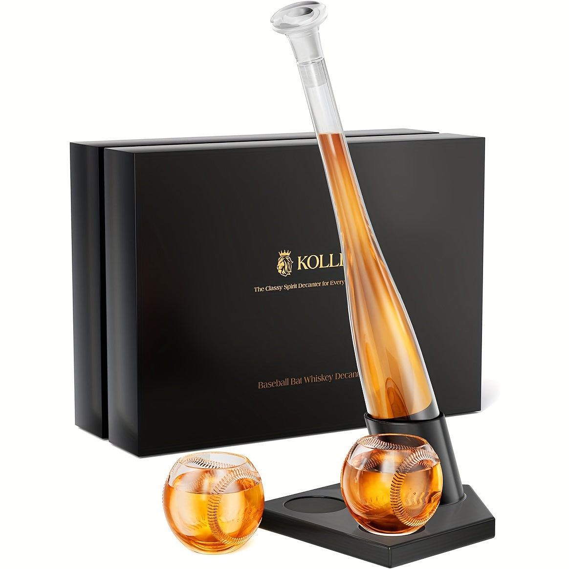 20 oz. Baseball Bat Decanter Set with 2 Glasses