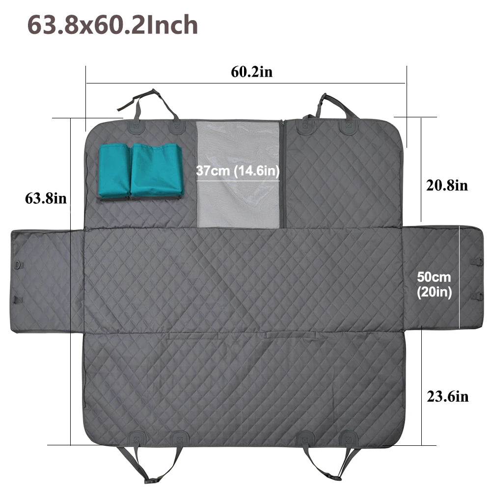 Dog Car Seat Cover Waterproof Seat Protector Mat with seatbelt