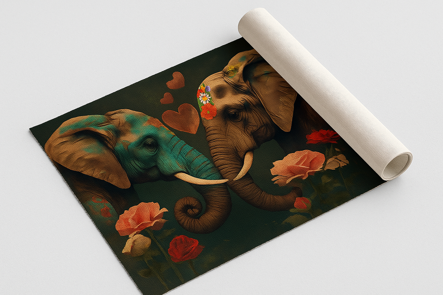 Unframed canvas prints mockup