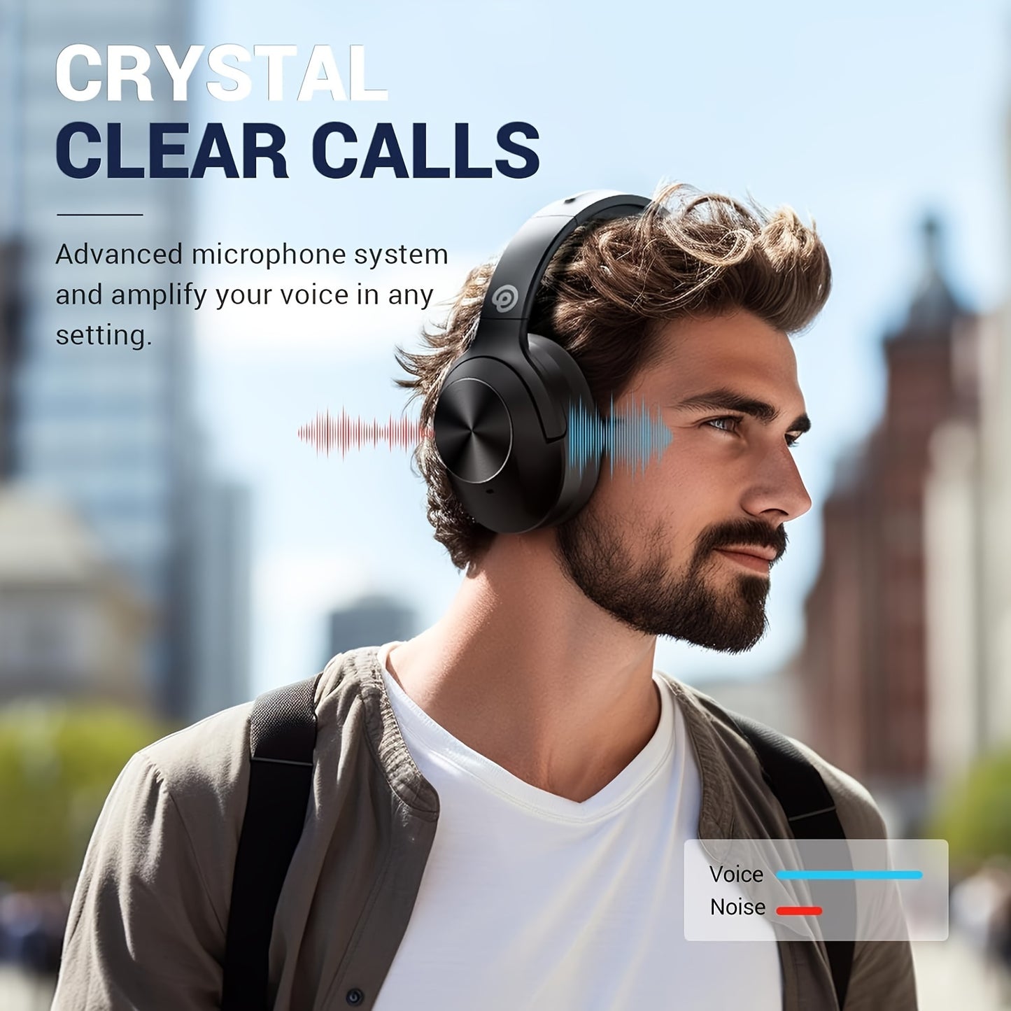 Hybrid Active Noise Cancelling Headphones Wireless